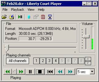 Liberty Player Screen